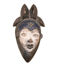  Vintage Punu Mask Ceremonial Mask