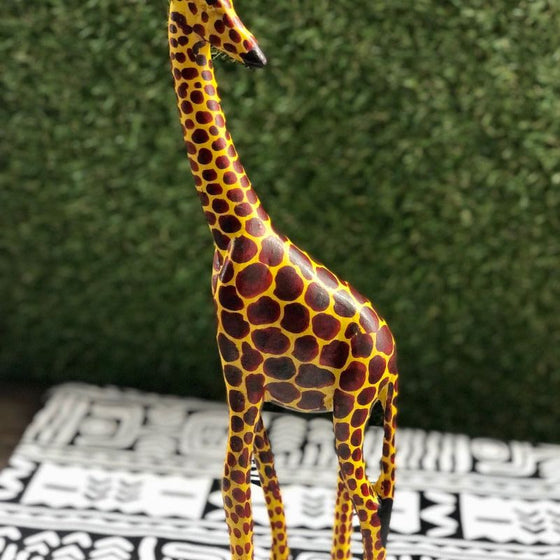 Handcrafted Jacaranda Giraffe Figurine